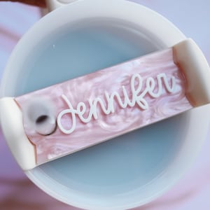 40oz/30oz Tumbler Personalized Name Tag | Personalized name tag for tumbler lid, Name Plate, tumbler accessories, gifts for mom