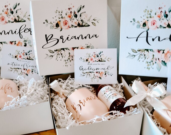 Personalized gift box Will You Be My Bridesmaid Proposal Box Will You Be My Bridesmaid Box Will You Be My Bridesmaid Gift Box Empty Box