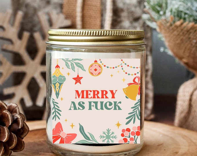 Funny Christmas Candle, Candle  for Friend, Christmas Gift for Sister, Best Friend Christmas Gift, Personalized Gift, Birthday Gift