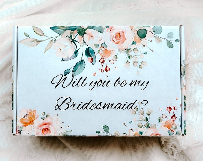 Will You Be My Bridesmaid Proposal Box Will You Be My Bridesmaid Box Will You Be My Bridesmaid Gift Box