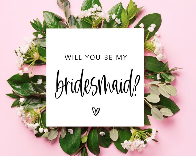 Bridesmaid Proposal Card