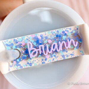 40oz/30oz Tumbler Personalized Name Tag | Personalized name tag for tumbler lid, Name Plate,  name plate tumbler accessories, gifts for mom