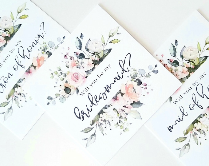 Will you be my bridesmaid card