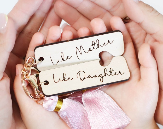 Mother's Day Gift, Like Mother Keychain, Mom Keychain, mom gift from daughter, like mother like daughter gift, mom gift, mum gift