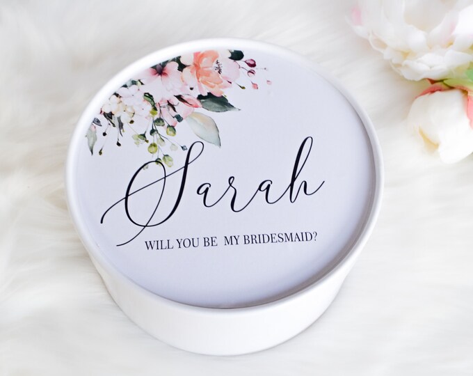 Will You Be My Bridesmaid Proposal Box Will You Be My Bridesmaid Box Will You Be My Bridesmaid Gift Box Personalized gift box Empty Box