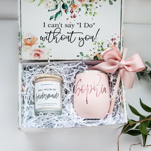 Bridesmaid Candle Gift Box Bridesmaid Proposal Candle box Personalized Bridesmaid Gift Ideas Bridesmaid Proposal Ideas Maid of Honor