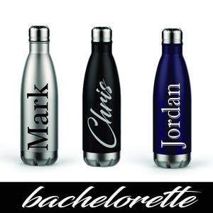 personalized gift for boyfriend Personalized Stainless Steel Water Bottles, Bridesmaid Gifts, Groomsmen Water Bottles,  Guys Weekend