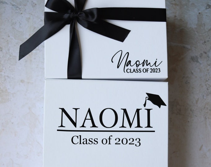 Graduation gift box -empty, high school graduation gift box, personalized graduation gift box, personalized gift box for graduation