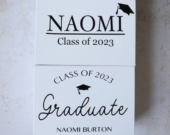 Graduation gift box -empty, high school graduation gift box, personalized graduation gift box, personalized gift box for graduation