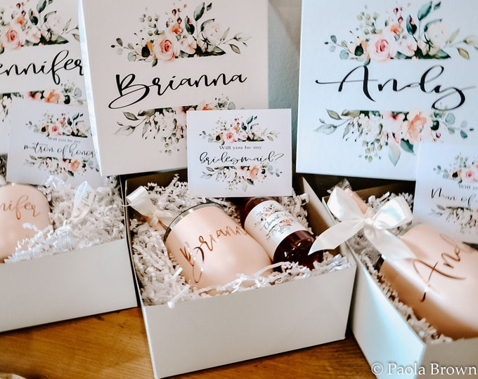 Will You Be My Bridesmaid Proposal Box Will You Be My Bridesmaid Box Will You Be My Bridesmaid Gift Box, Bridal party gift
