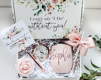 Blush Bridesmaid Box Pink Bridesmaid Proposal Will You Be My Bridesmaid Box Set  Bridesmaid Gift Box Set - Bridesmaid Gift Ideas