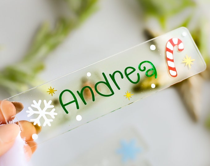 Vintage bookmarks, Personalized bookmarks, stocking stuffer gift, personalized christmas bookmark, christmas bookmarks,