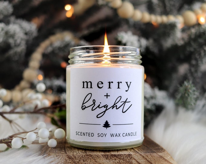 Soy Candle, Silent night gift, christmas gift, christmas candle, christmas candle gift, soy candle gift