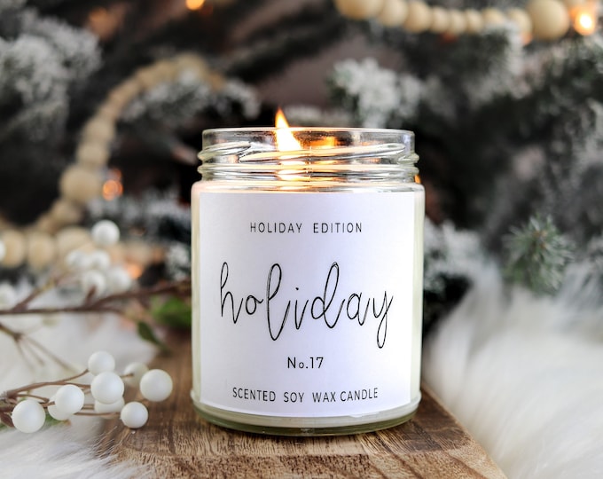 Soy Candle, Silent night gift, christmas gift, christmas candle, christmas candle gift, soy candle gift