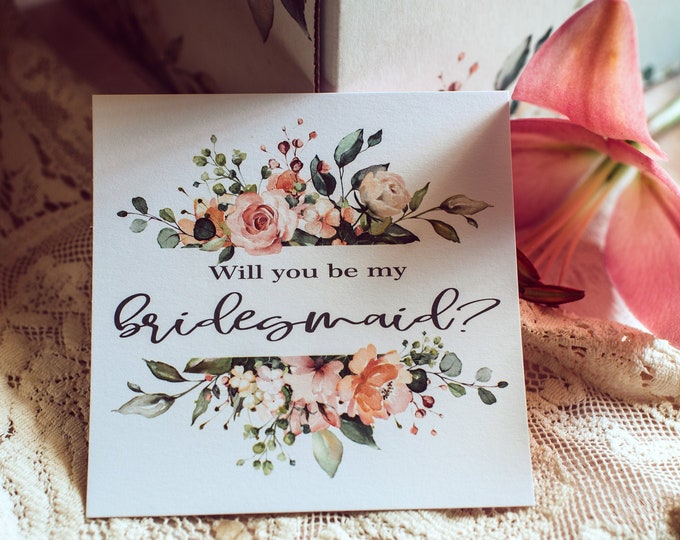 Will you be my bridesmaid card