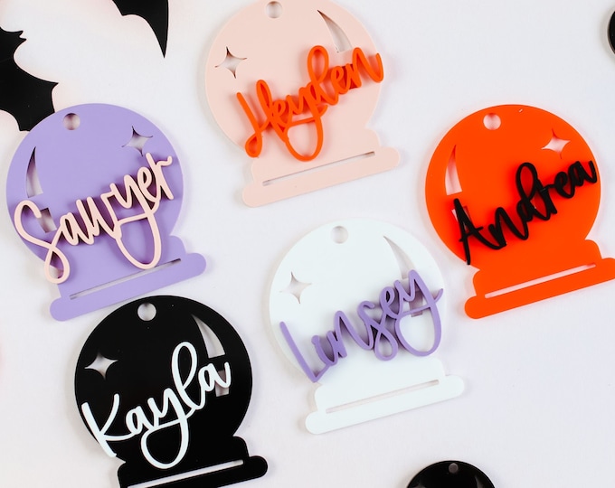 halloween bag with name, Halloween Basket Tags, Custom Basket Kids Labels, Halloween name tag, Halloween kids name tag, halloween gift