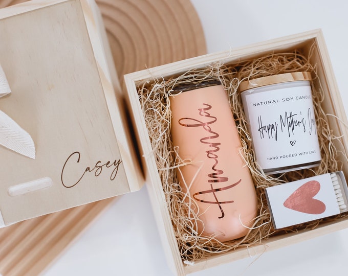 Mothers day gifts, mothers day gift from daughter, from grandma, mothers day gifts box, mothers day candle, keepsake box, personalized cup