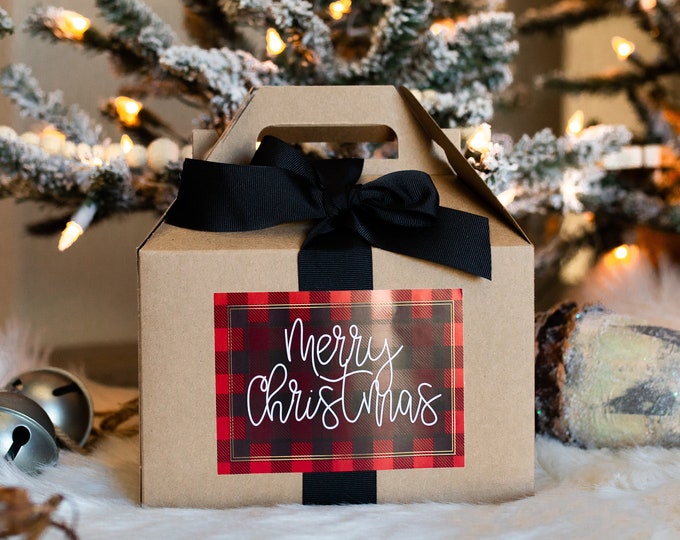 Gable Box, Christmas Gift box, Christmas Gable Box, Christmas Gift Wrap, Christmas gift box for children, office party, Teacher gift, team