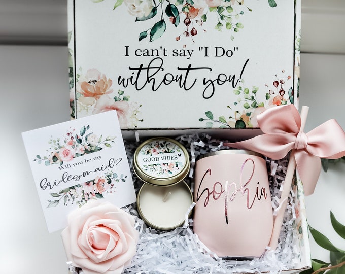 I can't say I do without you proposal box, Bridesmaid Proposal Box, Bridal Party Gift