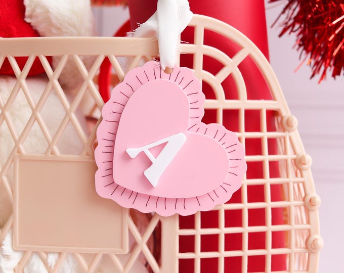 Valentines Day Tag, Valentines Name Tags, Personalized Valentine Tag, Basket Name Tag, Valentines Keepsake, Valentines Basket Filler