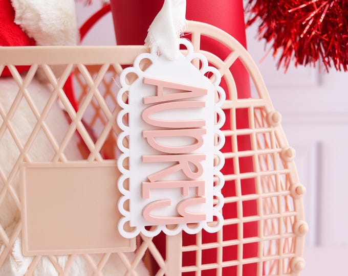 Valentines Day Tag, Valentines Name Tags, Personalized Valentine Tag, Basket Name Tag, Valentines Keepsake, Personalized Tag, Basket Filler