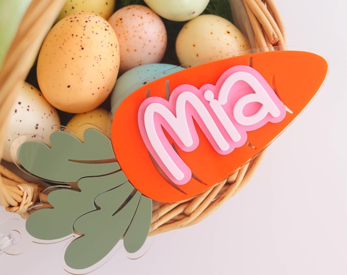 Easter Basket, Easter for Kids, Personalized Name Tag, Easter Basket, Gift Tag, Personalized Easter Name Tag, Kids Easter Basket