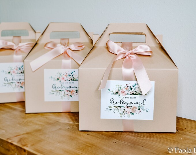 Bridesmaid proposal box only. Bridesmaid box. Gift Box. Christmas gift Box. Kraft Gift Box. Christmas Gift Box. Custom Gift Box