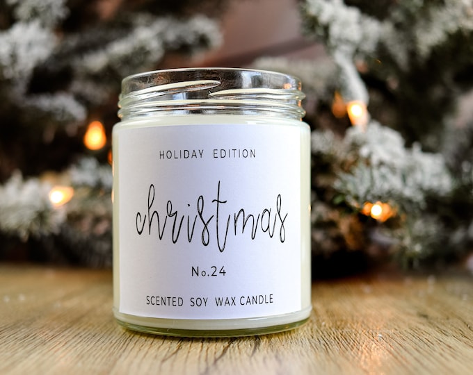 Soy Candle, Silent night gift, christmas gift, christmas candle, christmas candle gift, soy candle gift