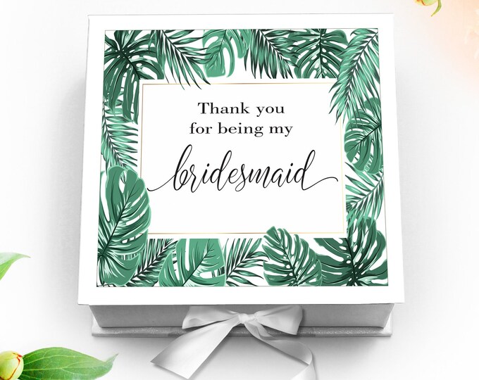 Thank You for being my bridesmaid  Box - Bridesmaid Box Set - Thanking Bridesmaid - Bridesmaid thank you gift - Wedding Party Gifts