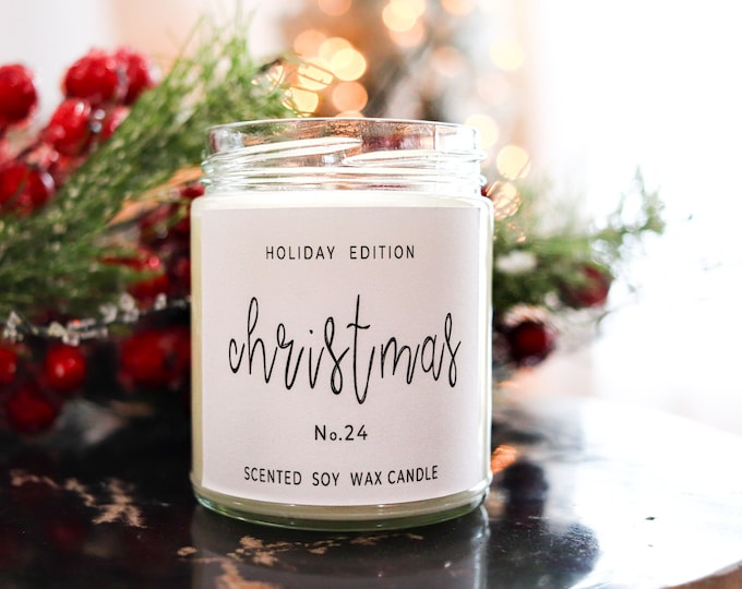 Soy Candle, Silent night gift, christmas gift, christmas candle, christmas candle gift, soy candle gift