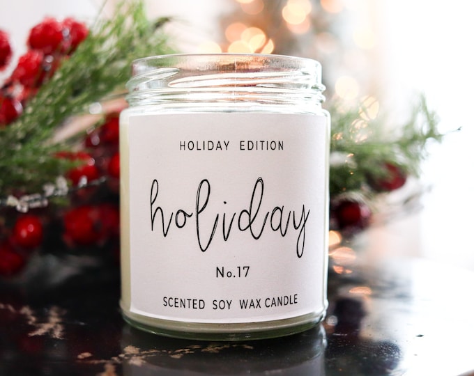 Soy Candle, Silent night gift, christmas gift, christmas candle, christmas candle gift, soy candle gift