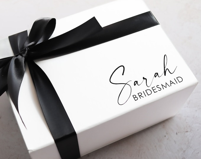 White Magnetic Box -Gift Box Bridesmaid Empty Gift Box Proposal Magnetic Gift Box |Bridesmaid Box| Maid of Honor Gift Box| strong White Box