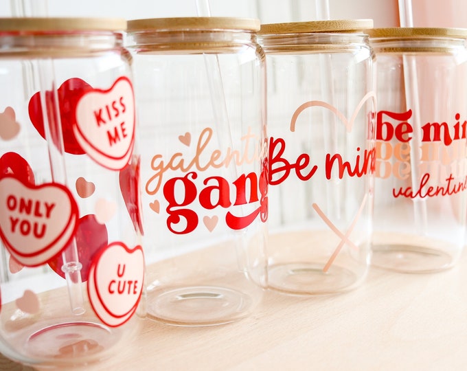 Be my Valentine Gift | Valentines day gift | valentines day tumbler | valentines libbey glass Valentines day gift for friend for kids