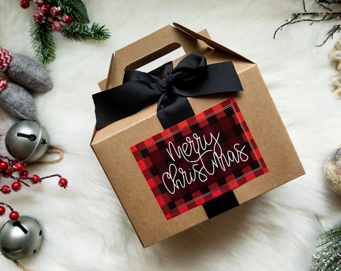 Gable Box, Christmas Gift box, Christmas Gable Box, Christmas Gift Wrap, Christmas gift box for children, office party, Teacher gift, team