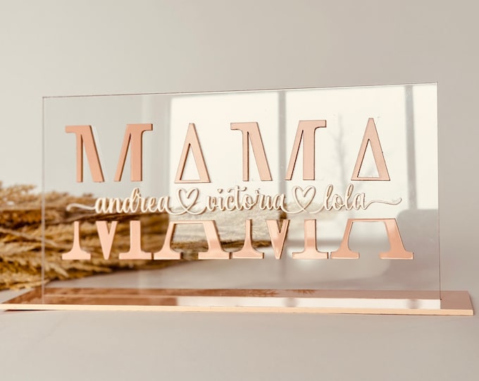 First time Mother's Day Gift | Personalized Mothers Day Gift | Mothers Day Gift | Mom Sign | grandma Mother’s Day | kids names sign