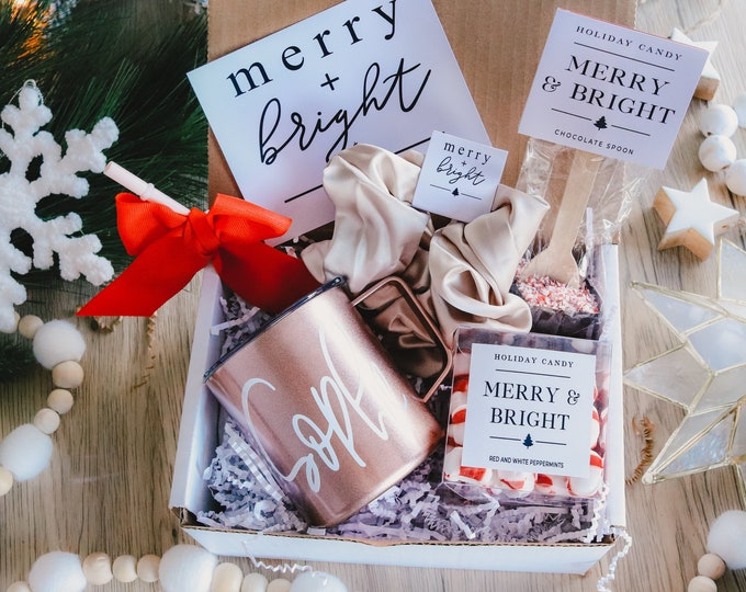 Christmas Box, Christmas gift, long distance Christmas gift, Christmas gift set, christmas party gift,  personalized gift, custom cup