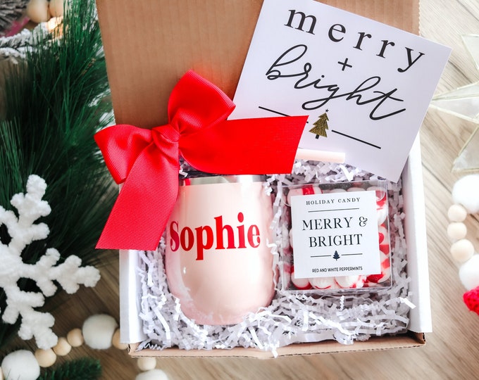 Christmas Box, Christmas gift, long distance Christmas gift, Christmas gift set, christmas party gift,  personalized gift, custom cup