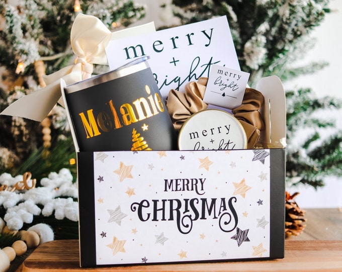Coffee Mug Gift, Coffee Cup Gift, Christmas Box, Christmas gift set, christmas gift box, Personalize Wine Tumbler gift for her  Gift for him