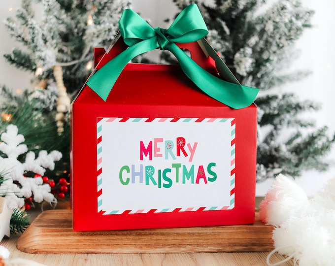 Christmas gift box for kids, Christmas box empty, Gable Box, Christmas Gable box, christmas gift box for woman, for her, Holiday gift boxes