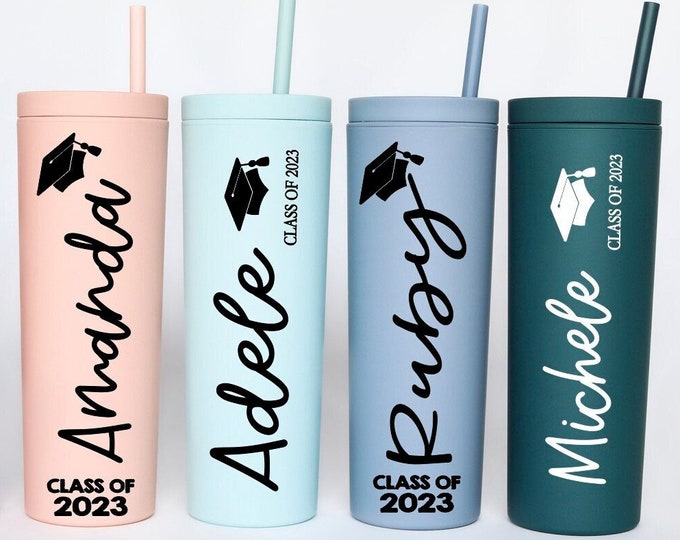 Graduation Gifts For Her, Personalized Hair Claw, 2023 Graduation Tumbler, Gift For Seniors, Class Of 2023, Graduation tumbler,  Grad Gift