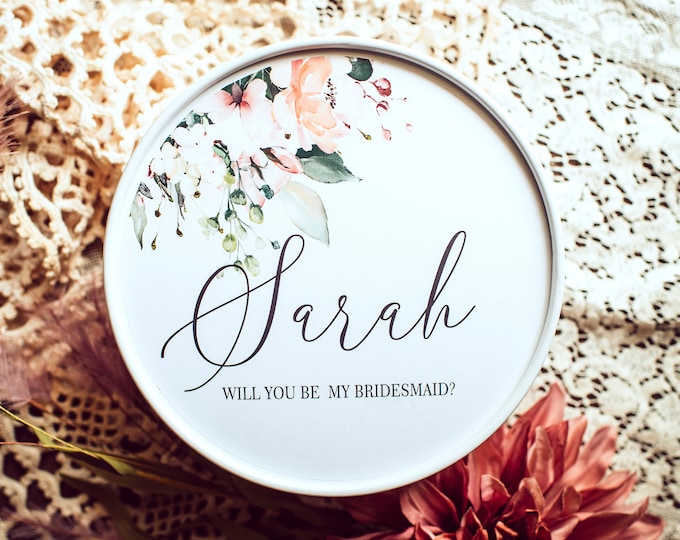 Will You Be My Bridesmaid Proposal Box Will You Be My Bridesmaid Box Will You Be My Bridesmaid Gift Box Personalized gift box Empty Box