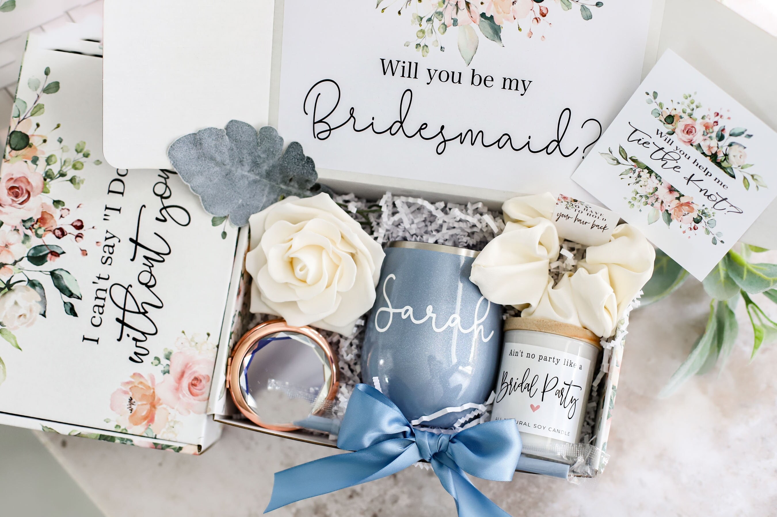 Bridesmaid Proposal Box - Dusty Blue