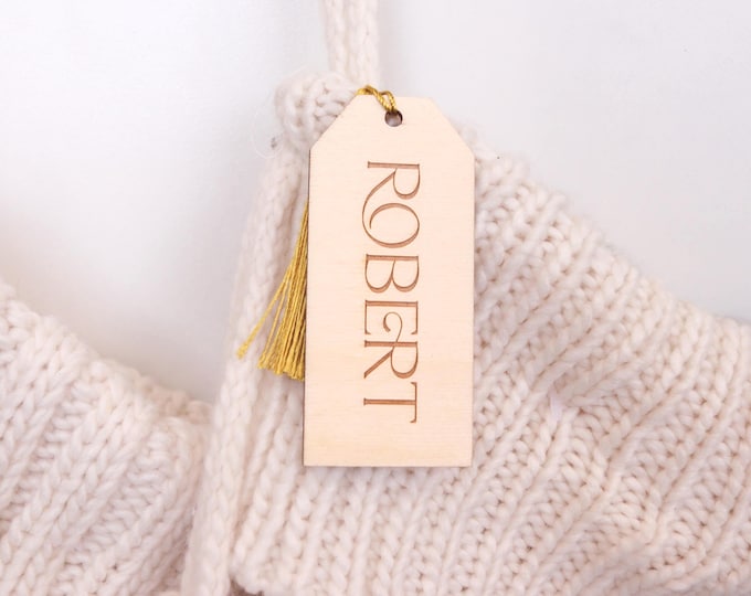 Personalized Stocking Name Tags Christmas Hosting