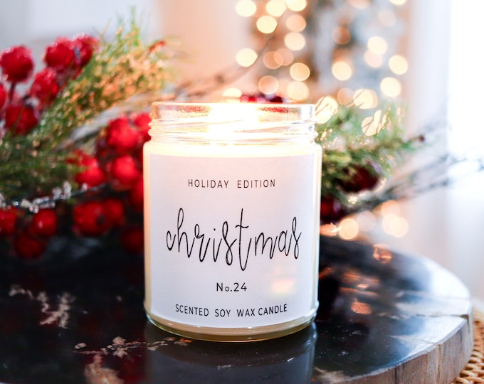 Soy Candle, Silent night gift, christmas gift, christmas candle, christmas candle gift, soy candle gift