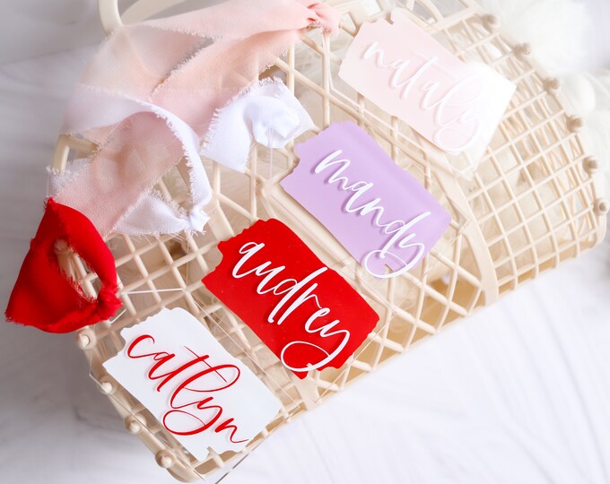 Name tag,  day gift for kids,  gift,  name tags, valentines basket tag, galentines gift tag