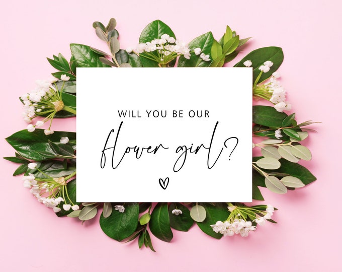 Flower Girl Proposal card, Bridesmaid Proposal Card, Custom Bridesmaid Proposal card, Maid of honor proposal card