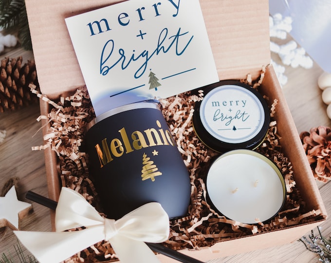 Christmas Box, Christmas gift, long distance Christmas gift, Christmas gift set, christmas party gift,  personalized gift, custom cup