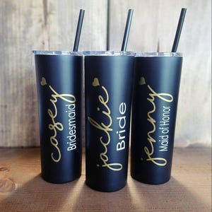 Wedding Tumbler,Bridesmaid Tumbler,Personalized Tumbler,Stainless Steel Tumbler,Steel Tumbler,Future Mrs Tumbler,