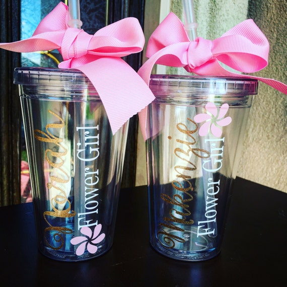 flower girl tumbler