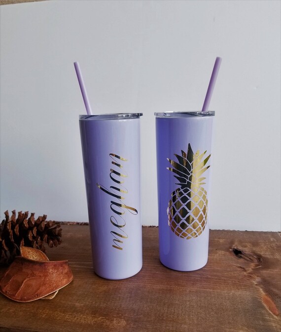 Pineapple Custom Insulated Tumbler Large Iced Coffee Cup With